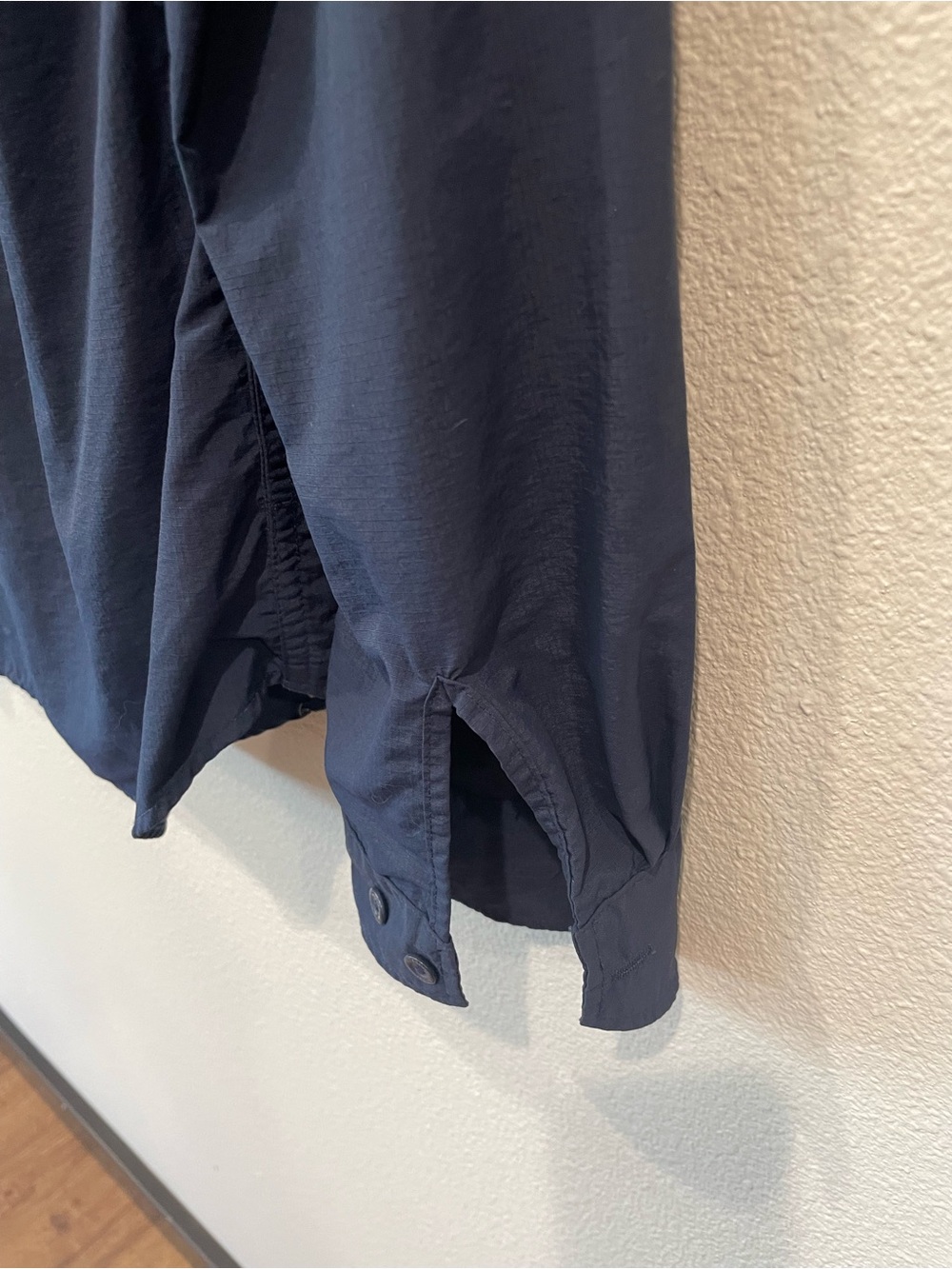 Eddie Bauer Navy Button-Down Performance Outdoor Shirt - Picture 8 of 8